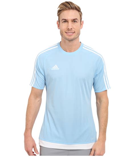 light blue adidas soccer jersey